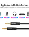 3.5 to 2.5 Aux Cable Jack 3.5 mm to Jack 2.5 mm Audio Cable Jack 3.5 for Headphone Aux Speaker Connector Cord 2.5 to 3.5
