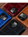 100% Natural Crocodile Leather Phone Case for iPhone 16 15 14 Pro Max 16Pro 15 Plus 15Pro 14Pro Luxury Back Cover
