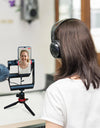 Multifunctional Smartphone Video Rig Kit with Tripod+Holder Smartphone Cage + Shotgun Mini Microphone for Vlogging