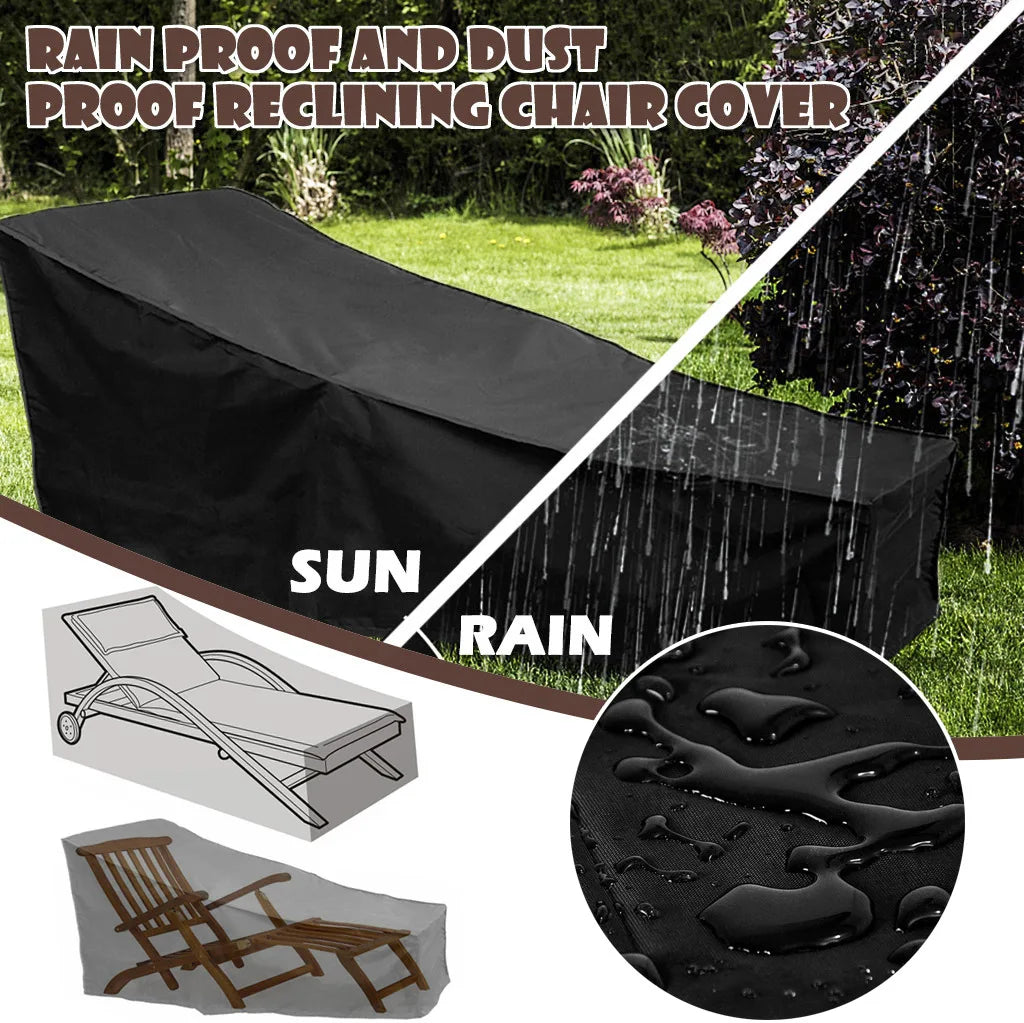 Waterproof Outdoor Chair Cover 210D Polyester Garden Patio Sofa Recliner Dustproof Rain Protection Cover