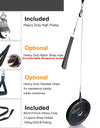 Fitness DIY Pulley Cable Machine Attachment System Arm Biceps Triceps Blaster Hand Strength Trainning Home Gym Workout Equipment