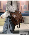 Backpack High Quality Youth PU Leather Backpacks School Shoulder Bag Bagpack