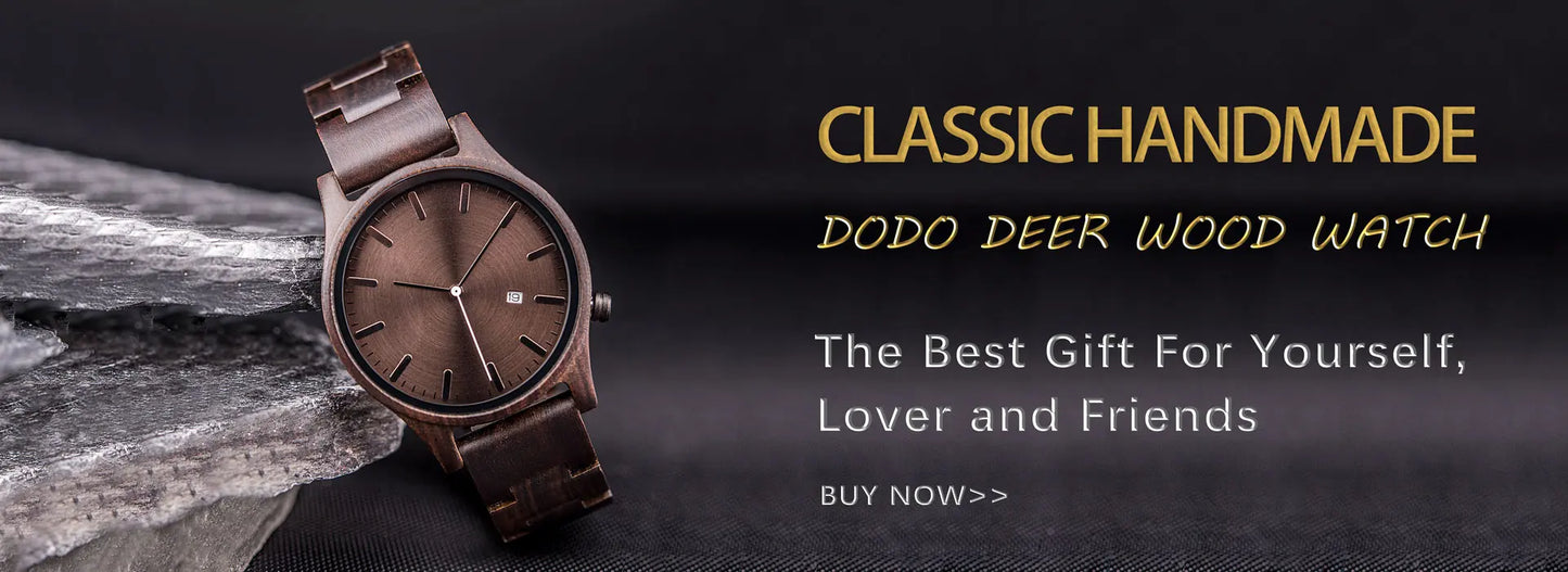 Women Watches Top Brand Luxury Ebony Wood Quartz Wristwatch