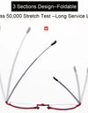 Reading Glasses for Men Metal Folding Stylish Portable Men Reading Glasses Lighter Designer Diopter +1.0 To +3.0