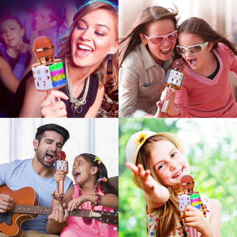 Fun Toys for 4-15 Year Old Girls, Handheld Karaoke Microphone for Kids Birthday Xmas Gifts for 8 9 10 11 Years Old Boys Girl