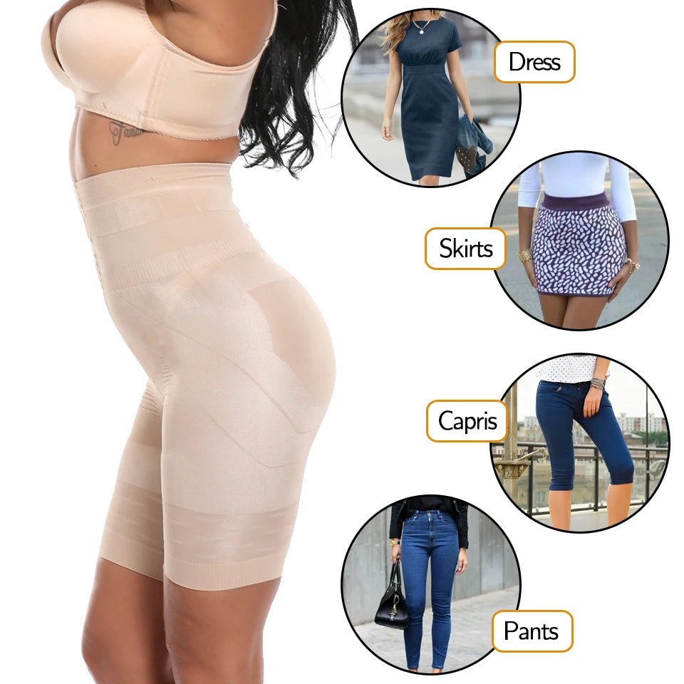 Women Body Shaper High Waist Tummy Control Panties Butt Lifter Shorts Thigh Slim Shapewear Slimming Underwear Short Pants