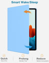 Case for Galaxy Tab S8 11 inch 2022 (SM-X700/SM-X706)/S7 (SM-T870/T875) with S-Pen Holder,Slim Lightweight Magnetic Case