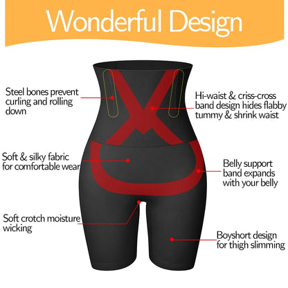 Women Body Shaper Tummy Control Shorts Slimming Underwear High Waist Shaping Panties Thigh Slimmer Safety Short Pants Shapewear