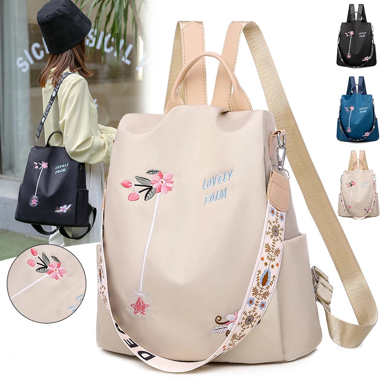 Waterproof Oxford Backpack Fashion Anti-theft Women Backpacks Print School Bag High Quality Large Capacity Backpack