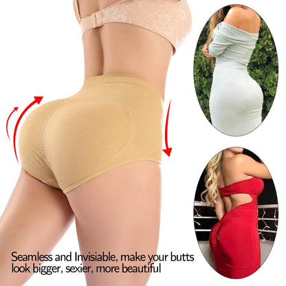 Women Body Shaper Buttocks Padded Panty Butt Lifter Hip Enhancer Underwear Tummy Control Panties Booty Pads Briefs Shapewear