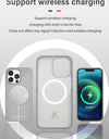 for Magsafe Case for iPhone 13 Pro Max 13 Mini 13Pro Natural Cowhide Lychee Leather Magnetic Luxury Metal Frame Phone Back Cover