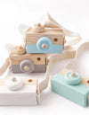 Wooden Fashion Camera Baby Toys Pendant Baby Block Montessori Toys for Children Wooden DIY Presents Nursing Gift Outdoor Toys