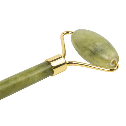 1Pc Natural Jade Roller Face Lifting Massager Jade Stone Quartz Facial Roller Beauty Massage Tools Face Eye Neck Slimming Tool