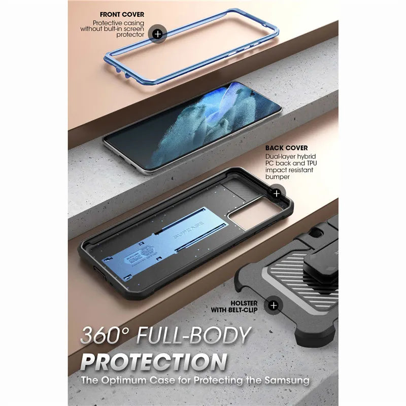 For Samsung Galaxy S21 Ultra Case (2021 Release) 6.8" UB Pro Full-Body Holster Cover WITHOUT Built-in Screen Protector