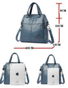 Leather Backpack Women Shoulder Bags Multi function Travel Backpack School Bags Bagpack