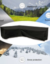 15 sizes Corner Outdoor Sofa Cover Garden Rattan Corner Furniture Cover V Shape L ShapeWaterproof Sofa Protect Set Dust Covers