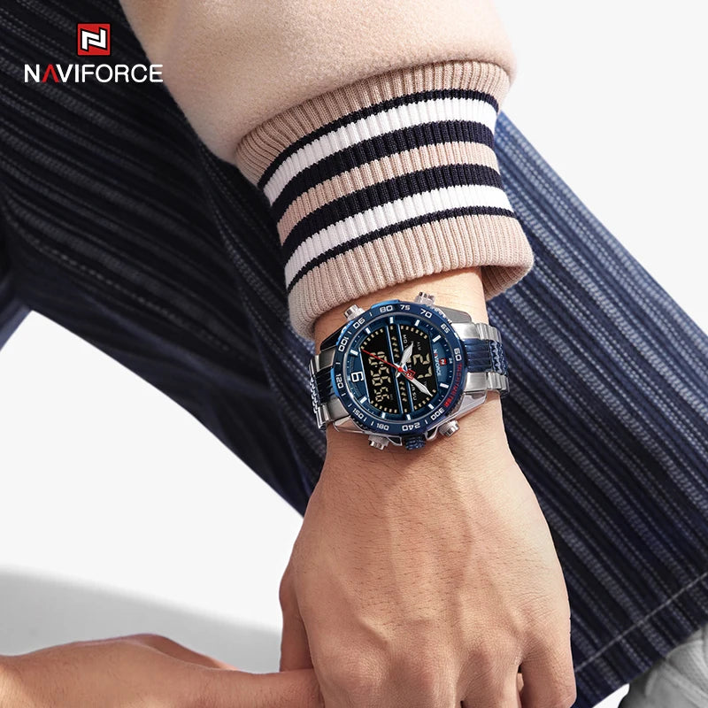 Digital Sport Watch For Men Steel Waterproof Chronograph Clock Fashion Luminous Quartz Wrist watches Man