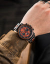 Custom Private Watch for Men Quartz Chronograph Male Wristwatches Men Stop Engrave Brand Name Logo