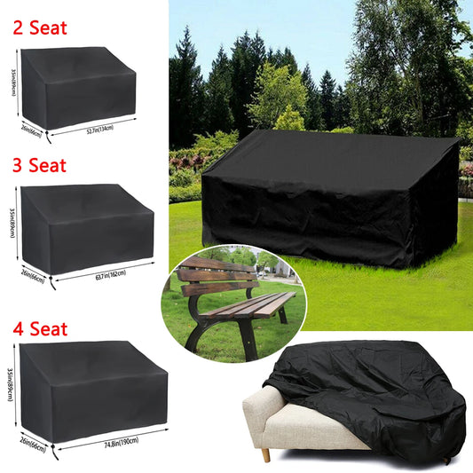 Waterproof Outdoor Bench Chair Cover UV Resistant Garden Patio Sofa Protector for 3 Seat Furniture