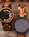 Calendar Zebra Wooden Watches Men Luxury Brand Quartz Wristwatch Man Show Date Colorful Strap