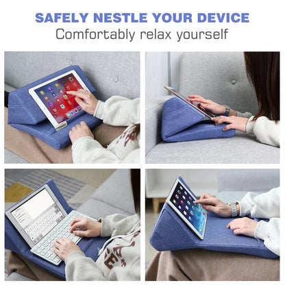 Tablet Pillow Stand, Soft Bed Pillow Holder, Fits up to 11" Pad, For iPad 10.2" 2019,New iPad Air 3 2,iPad Pro 11 20/10.5/9.7