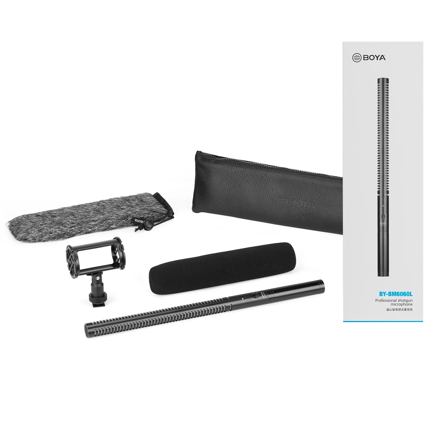 BY-BM6060 XLR Microphone Super-Cardioid Shotgun Condenser Microphone for DSLR Camcorder Film Making TV Program Interview