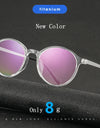Ultralight Titanium Alloy TR90 Myopia Glasses Retro Round Optical Prescription Eyeglasses Frame