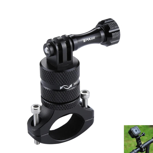 360 Degree Rotation Adapter Mount For GoPro HERO10 9 Black/ 8 Black/ Max/ HERO7 6/ DJI Bike Aluminum Handlebar Mount Screw