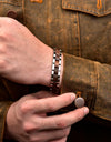 Bracelet Metal Stainless Steel Wood Strap Jewelry