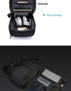 Crossbody Bag For Men Portable Waterproof Shoulder Messenger Bags Male Travel Short Trip Chest Bag Fit For 9.7 Inch iPad