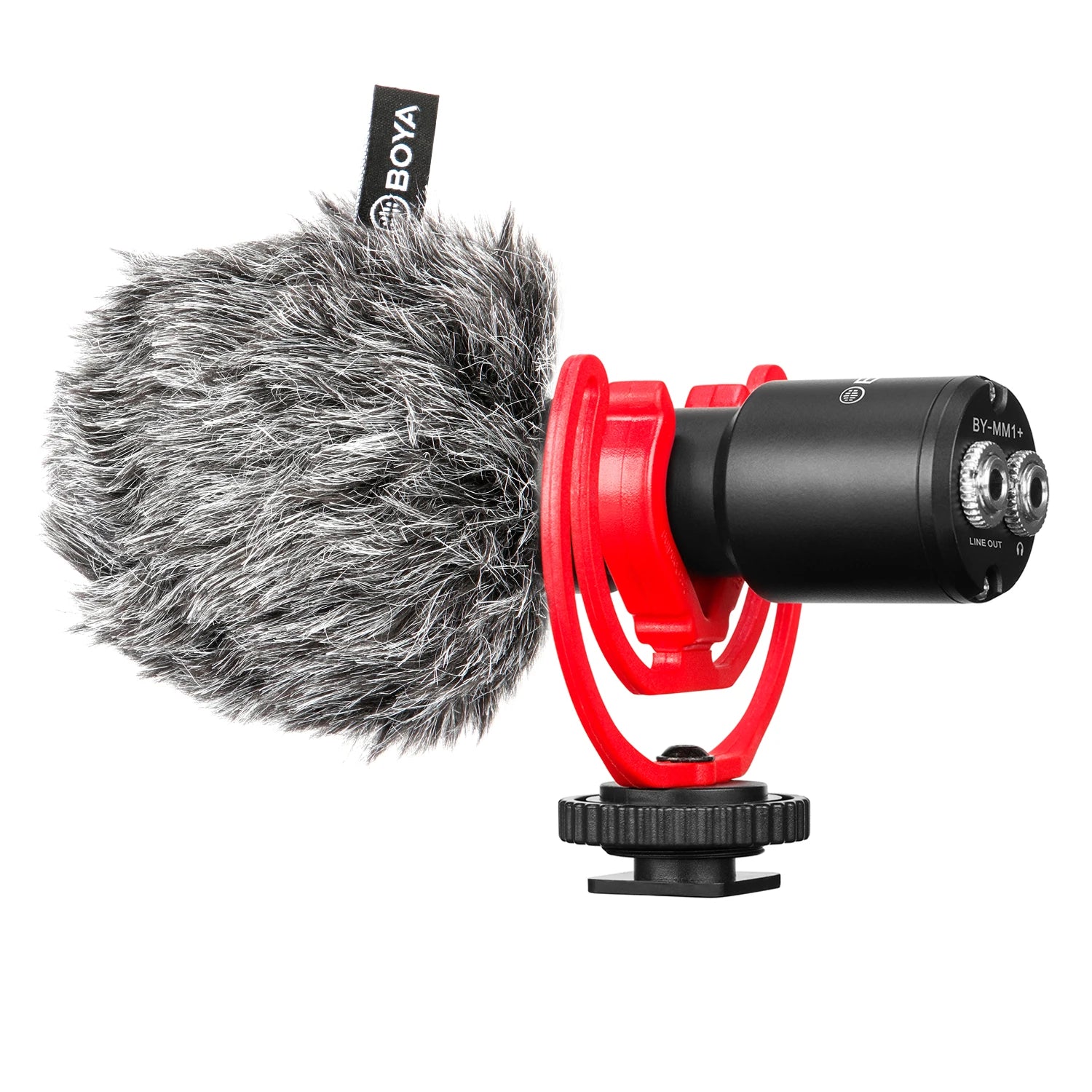 BY-MM1+ Super-Cardioid Shotgun Microphone for iPhone Android PC Laptop DSLR Cameras Camcorder YouTube Recording Streaming