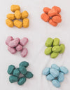 Wood Rainbow Stones Block Colorful Wooden Building Block Rainbow Stacker Balancing Stone Montessori Educational Toy Children