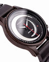 Quartz Watches Show Date Display Zebra Enboy Wood Wristwatch Moon Shape
