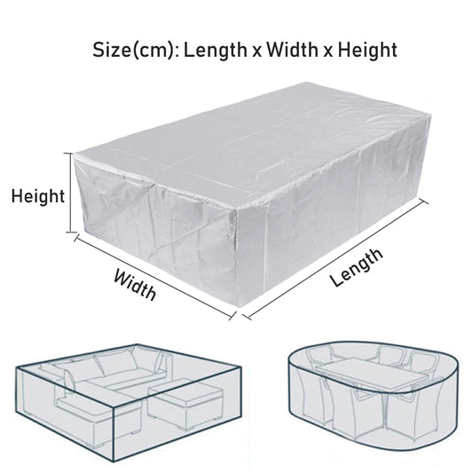 Outdoor Patio Furniture Cover Waterproof 210D Oxford Dustproof Rain Snow UV Protection Cover for Sofa Chair Table Set