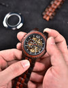 Automatic Self-Wind Watch for Men Wood Red Sandalwood Wristwatches Male Waterproof In Wooden Box