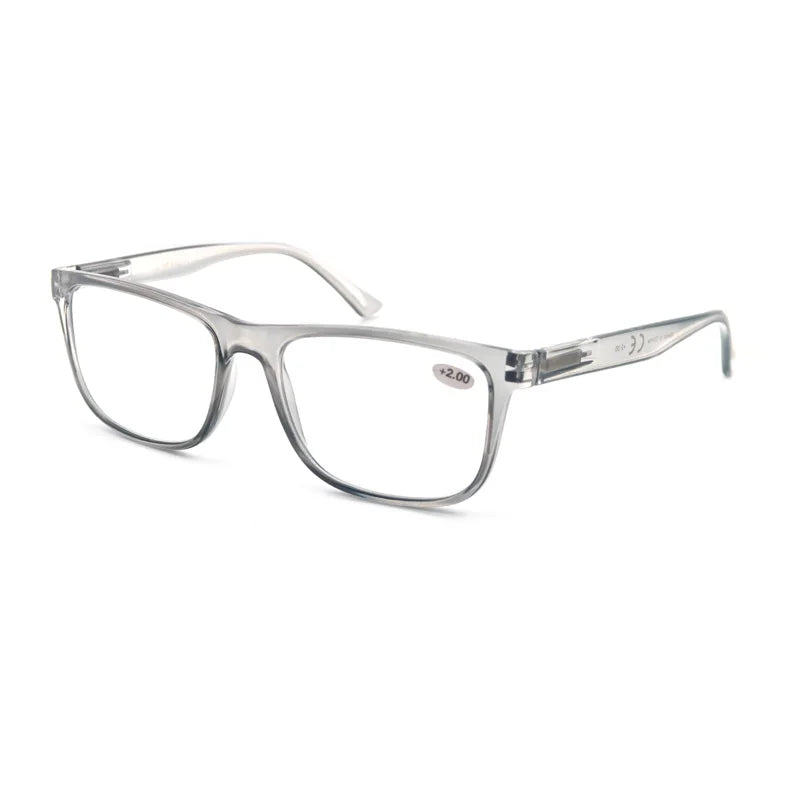 Reading Glasses Big Head Men Rectangle Oversized Readers Eyeglasses Women Spring Hinge Clear Vision with Diopters +1.0~+4.0