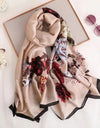 Women Summer Silk Scarves Shawl Lady Wrap Soft Female Echarpe Designer Beach Stole Bandana foulard muffler