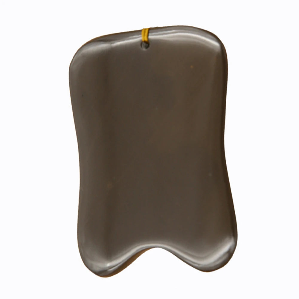 5A Grade Si Bin Bian Stone Massage Guasha Beauty Face Plate scratching Massager Tool body face slimming scraper V-line face