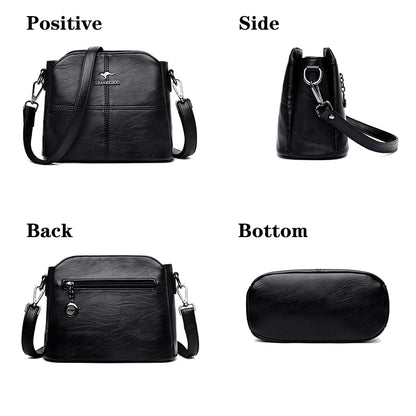 Messenger Bag Luxury Soft Leather Handbag and Purses Women's Bags Designer Famous Brand Female Shoulder Totes