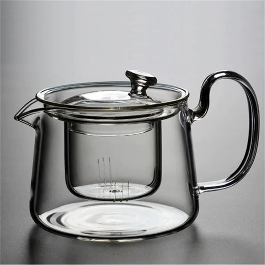 Japanese Style Transparent Glass Teapot with Infuser