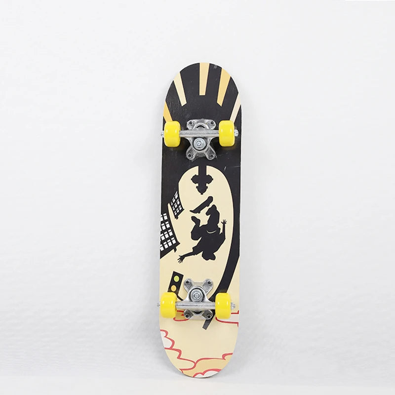 Skateboard Four Wheel Skate Board Scooter Longboard Pulley Wheel Double Rocker Maple Skateboard Alloy Roller Board