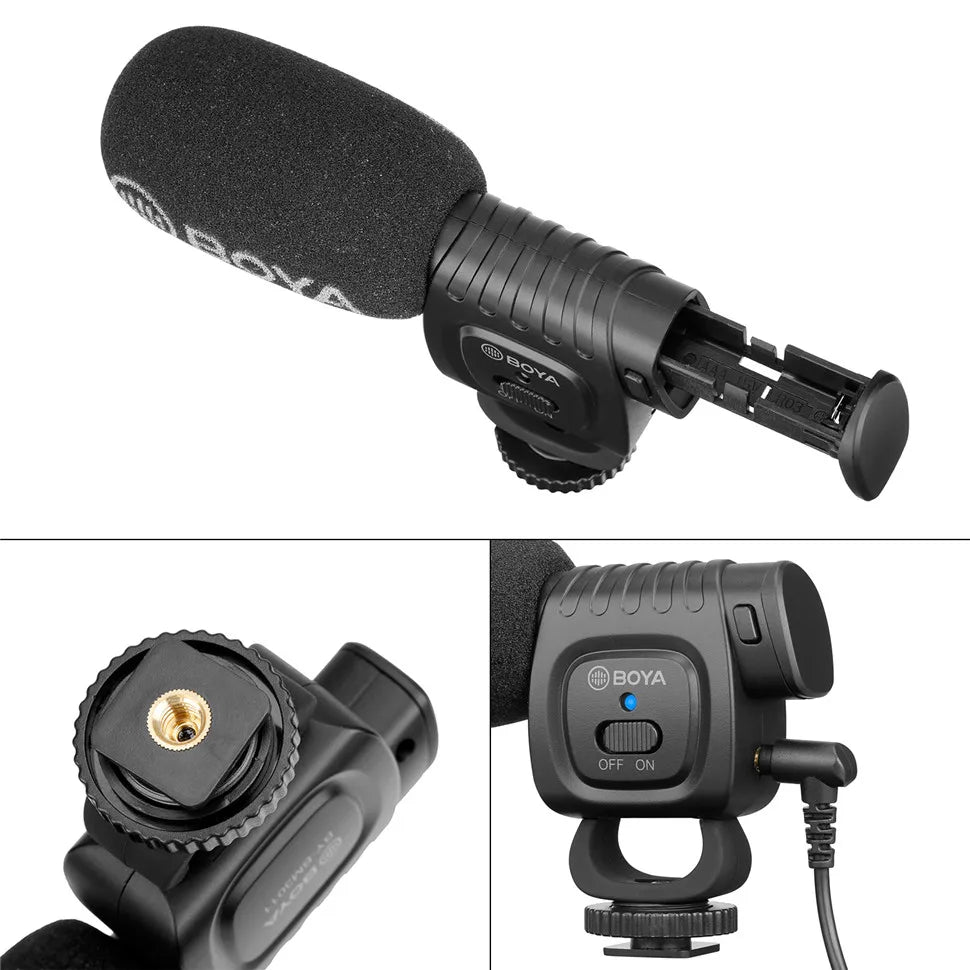 BY-BM3011 Cardioid Condenser Shotgun Microphone for PC Mobile Phone DSLR Cameras Live Streaming Youtube Recording Vlog