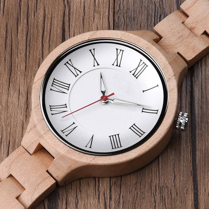 Hand Natural All Wood Watches with Japanese Movement Fashion Luxury Wood Watch