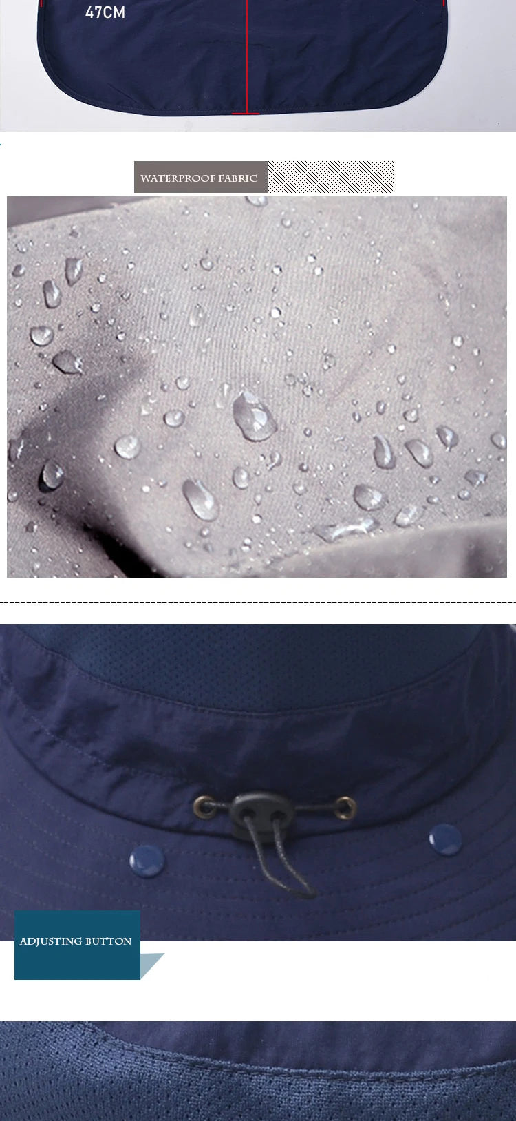 Summer Quick Dryng UV Protection Fisherman Cap Face Neck Cover Outdoor Fishing Cycling Removable Men Visor Hat Women Bucket Hat