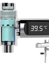 LED Display Household Water Shower Thermometer 5-85℃ Flow Self-powered Water Thermometer Monitoring Baby Care Energy Smart Meter
