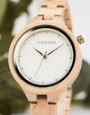 Casual Fashion Ladies Watches Maple Wood Wristwatch Quartz