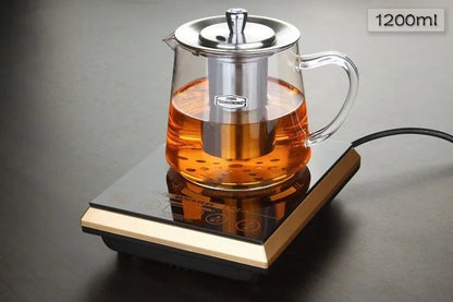 Induction cooker special pot boil tea dedicated cooker glass pot stainless steel liner kettle flower tea pot