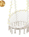 Nordic Style Hammock Chair Tassels Dreamy Round Hanging Chair Cotton Rope Macrame Swing Chairs
