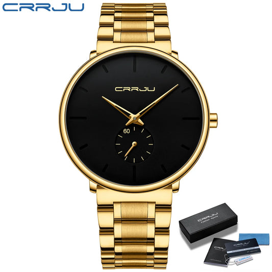Watches Stainless Steel Men's Wrist Watch Casual Luxury Waterproof Sport Watch for Men Quartz Watch Relogio Masculino