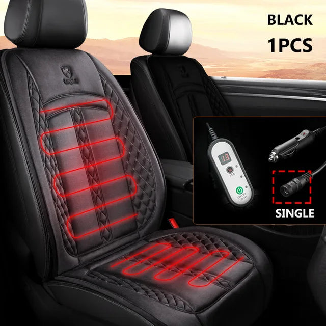 12V 24V Heated Car Seat Cover Universal Winter Electric Heating Cushion
